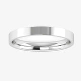 2.5mm Band Flat Court Wedding Ring