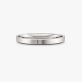 2.5mm Band Flat Court Wedding Ring