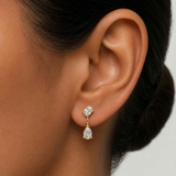 "Esha" Drop Diamond Earrings