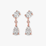 "Esha" Drop Diamond Earrings