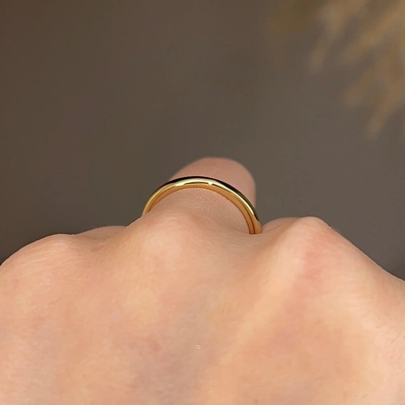 2mm Band Classic Traditional Court Wedding Ring - HEERA DIAMONDS