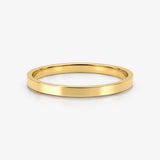 2mm Band Flat Court Wedding Ring