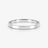 2mm Band Flat Court Wedding Ring