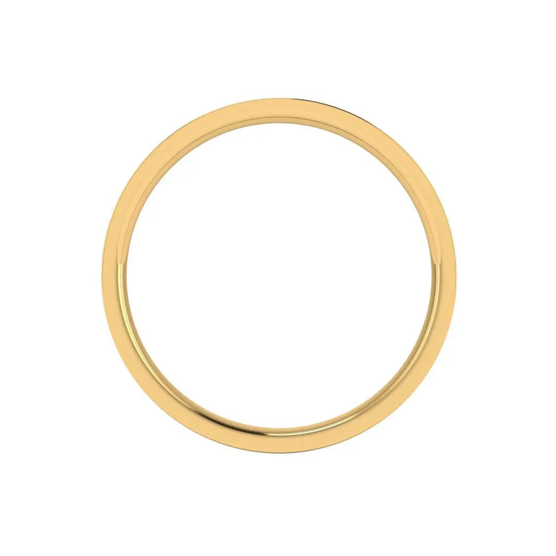 2mm Band Flat Court Wedding Ring - HEERA DIAMONDS