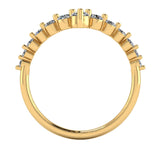 "Nile" Round Brilliant Cut Diamonds Shaped Eternity Ring ET23 - HEERA DIAMONDS