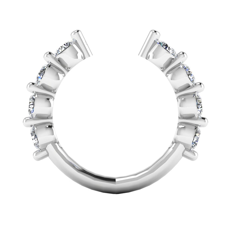 "Clio" Bubble 1.60ct Round Brilliant Diamonds Open Eternity Ring ET10 - HEERA DIAMONDS