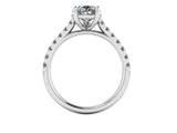 "Rayen" Pear Cut Diamond Grain Set Diamond Engagement Ring DSPS05 - HEERA DIAMONDS