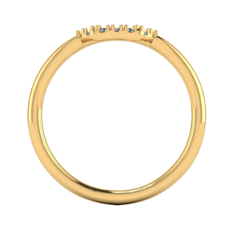 "Livia" Dainty Pavé Square Shaped Eternity Ring ET28 - HEERA DIAMONDS