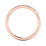 "Olivia" Pavé Subtle Wave Shaped Diamond Eternity Ring E52 - HEERA DIAMONDS