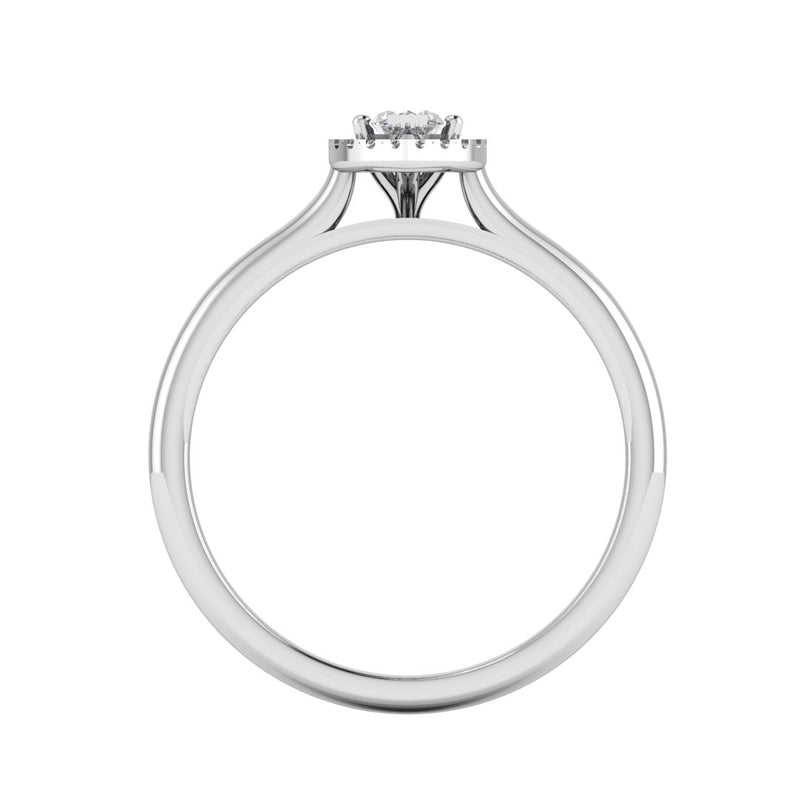 "Ashley" Halo Marquise Cut Engagement Ring HAMC02 - HEERA DIAMONDS