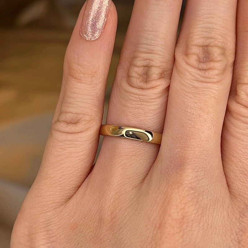 3mm Band Classic Soft Court Wedding Ring HEERA DIAMONDS