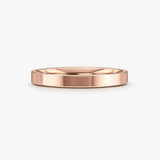 3mm Band Flat Court Wedding Ring