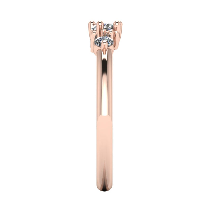 "Zoi" Irregular Round Brilliant Diamond Eternity Ring ET5 - HEERA DIAMONDS