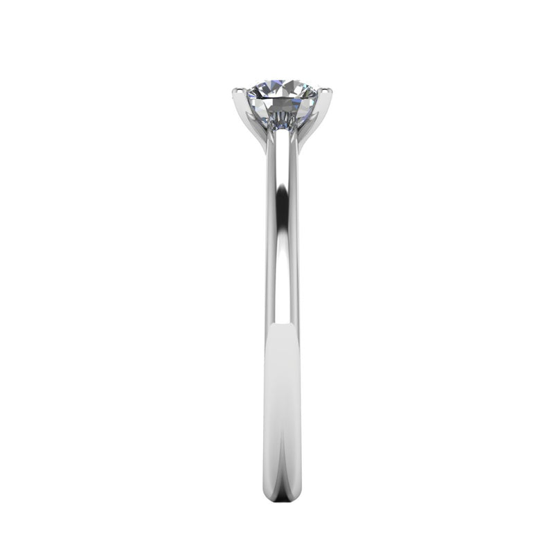 "Quinn" Solitaire Round Brilliant Cut Diamond Engagement Ring SSRB29 - HEERA DIAMONDS
