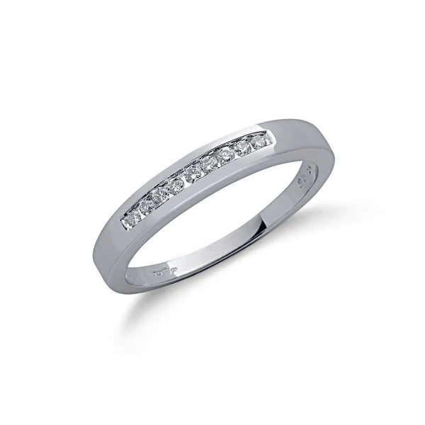 9ct W/G 0.15ctw Diamond Eternity Ring Hanron Jewellery