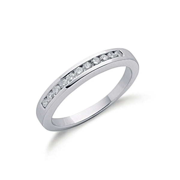 9ct W/G 0.25ctw Diamond Eternity Ring Hanron Jewellery