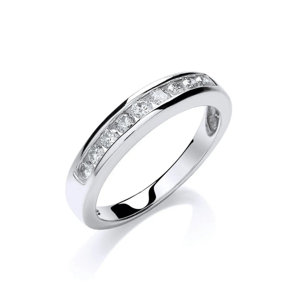 9ct W/G 0.35ct Diamond Eternity Ring Hanron Jewellery