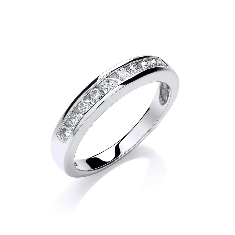 9ct W/G 0.35ct Diamond Eternity Ring Hanron Jewellery