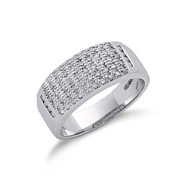 9ct W/Gd 0.50ct Diamond Ring Hanron Jewellery