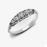 9ct White Gold 5 Stone Diamond Ring HEERA DIAMONDS