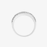 9ct White Gold Diamond And Black Diamond Ring HEERA DIAMONDS