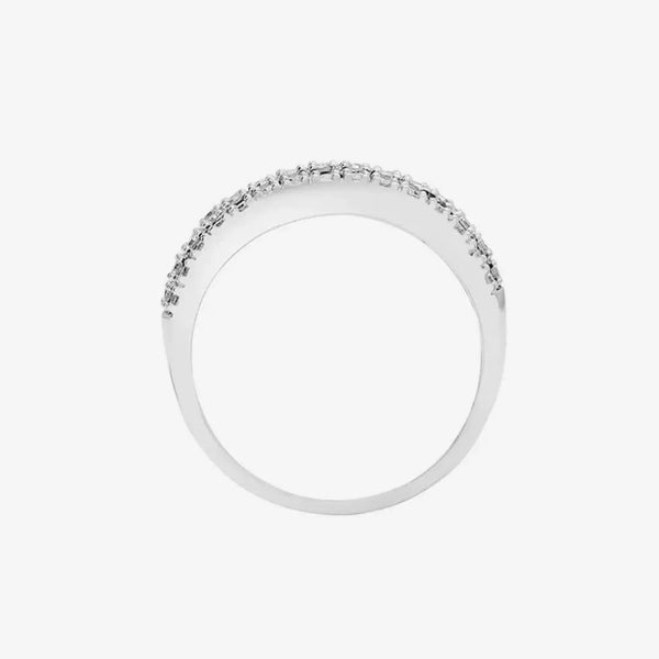 9ct White Gold Diamond And Black Diamond Ring HEERA DIAMONDS