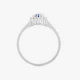 9ct White Gold Diamond And Sapphire Ring HEERA DIAMONDS