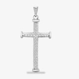 9ct White Gold Diamond Cross HEERA DIAMONDS
