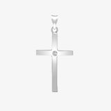 9ct White Gold Diamond Cross HEERA DIAMONDS