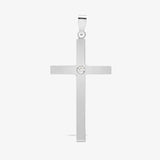 9ct White Gold Diamond Cross HEERA DIAMONDS