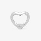 9ct White Gold Diamond Heart HEERA DIAMONDS