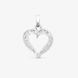 9ct White Gold Diamond Heart HEERA DIAMONDS