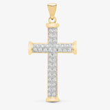 9ct Yellow Gold Diamond Cross HEERA DIAMONDS