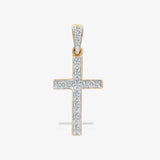 9ct Yellow Gold Diamond Cross HEERA DIAMONDS
