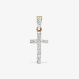 9ct Yellow Gold Diamond Cross HEERA DIAMONDS