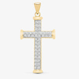 9ct Yellow Gold Diamond Cross HEERA DIAMONDS