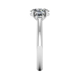 "Adelaide" Oval Three Stone Trilogy Diamond Engagement Ring 3SOC07 - HEERA DIAMONDS