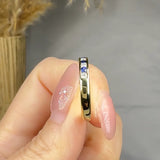 "Aeriselle" 0.64 Carat Round Cut Natural Diamond Half Eternity Ring MSR811