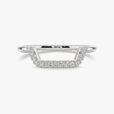 "Alexi" Micro Set 0.20ct Diamond Square Shaped Eternity Ring ET22