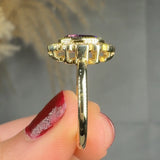 "Alvoriae" Amethyst 1.50 Carat Oval Cut Lab Grown Diamond Engagement Ring HLR1952 HEERA DIAMONDS