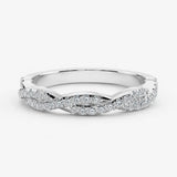 "Amara" Twist Micro Set 0.20ct Diamond Eternity Ring ET69