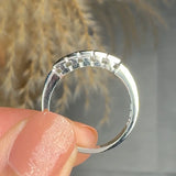 "Amelisse" 1.07 Carat Emerald Cut Natural Diamond Half Eternity Ring MDR3825