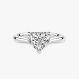 "Amora" 3.28 Carat Solitaire Heart Shape Cut Diamond Engagement Ring