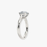 "Amora" 3.28 Carat Solitaire Heart Shape Cut Diamond Engagement Ring