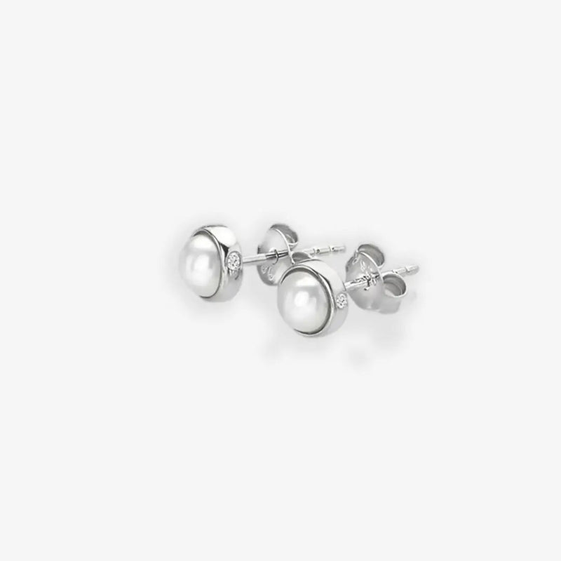 Amulets Pearl Earrings Hot Diamonds