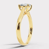 "Anastasia" Gold 2.25 Carat Oval Cut Hidden Under Halo Secret Gemstone Diamond Engagement Ring