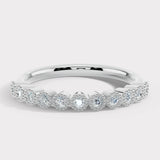 "Anja" Mini Bubbles Round Pattern 0.20ct Diamond Half Eternity Ring ET77