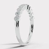 "Anja" Mini Bubbles Round Pattern 0.20ct Diamond Half Eternity Ring ET77