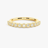"Anja" Mini Bubbles Round Pattern 0.20ct Diamond Half Eternity Ring ET77