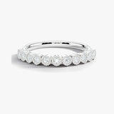 "Anja" Mini Bubbles Round Pattern 0.20ct Diamond Half Eternity Ring ET77